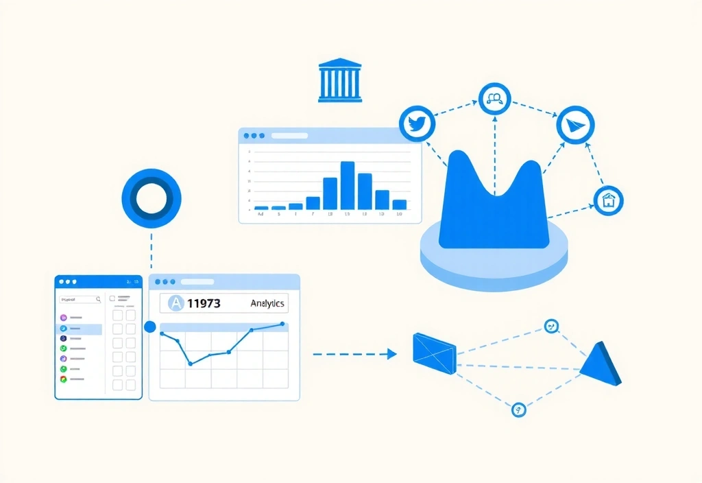 Website analytics and performance optimization illustration