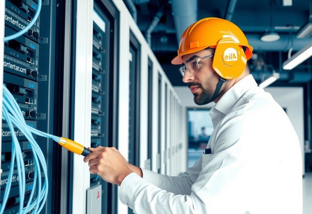 Professional fiber optic internet installation in Qatar